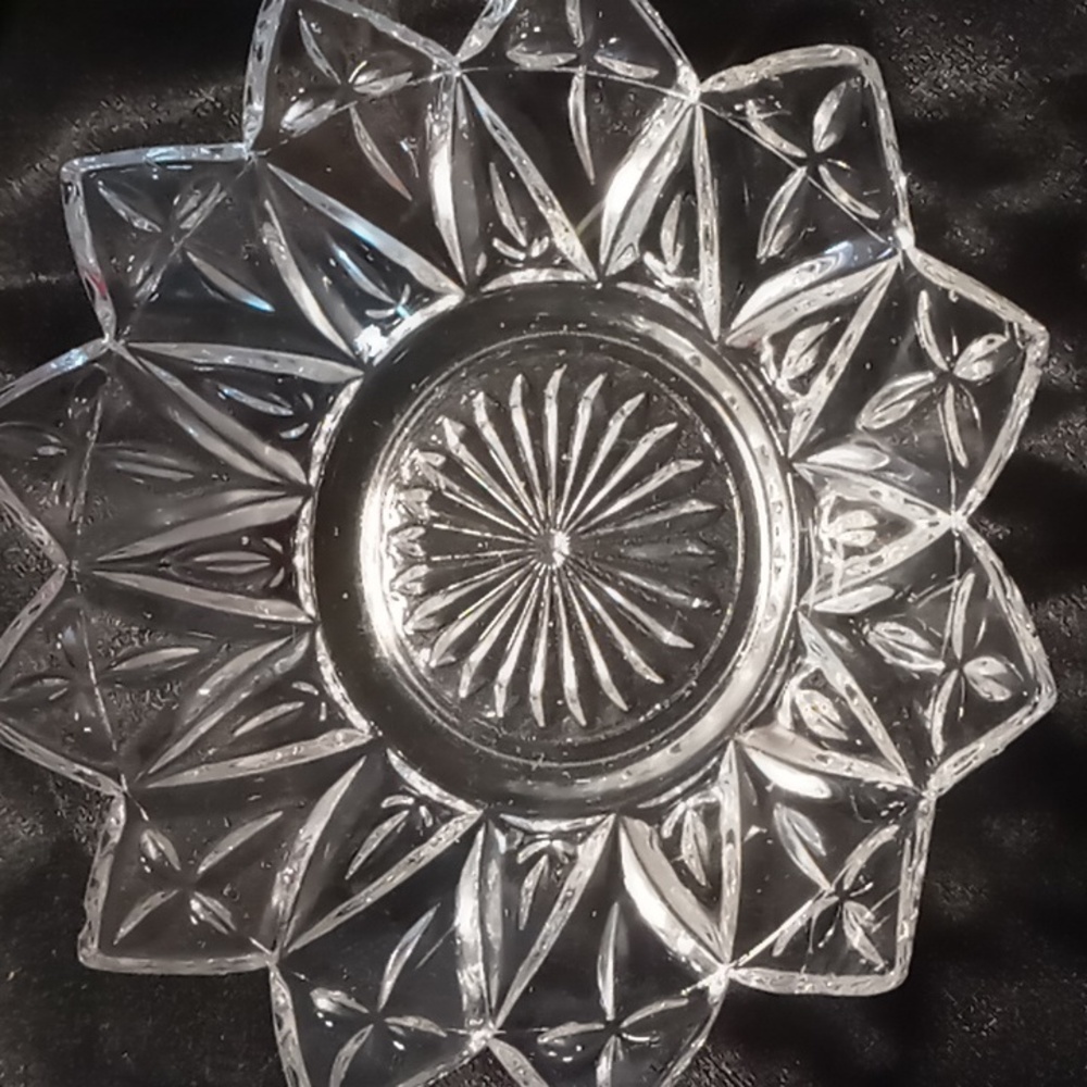 Federal glass 1940s Vintage star burst ice cream bowl, candy dish, 9 avail.